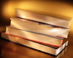 Books stacked up 